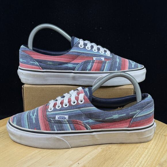 VANS Shoes - Vans Era Van Doren Multi Color Stripes Aztec Skate Shoes Sneaker Womens size 8